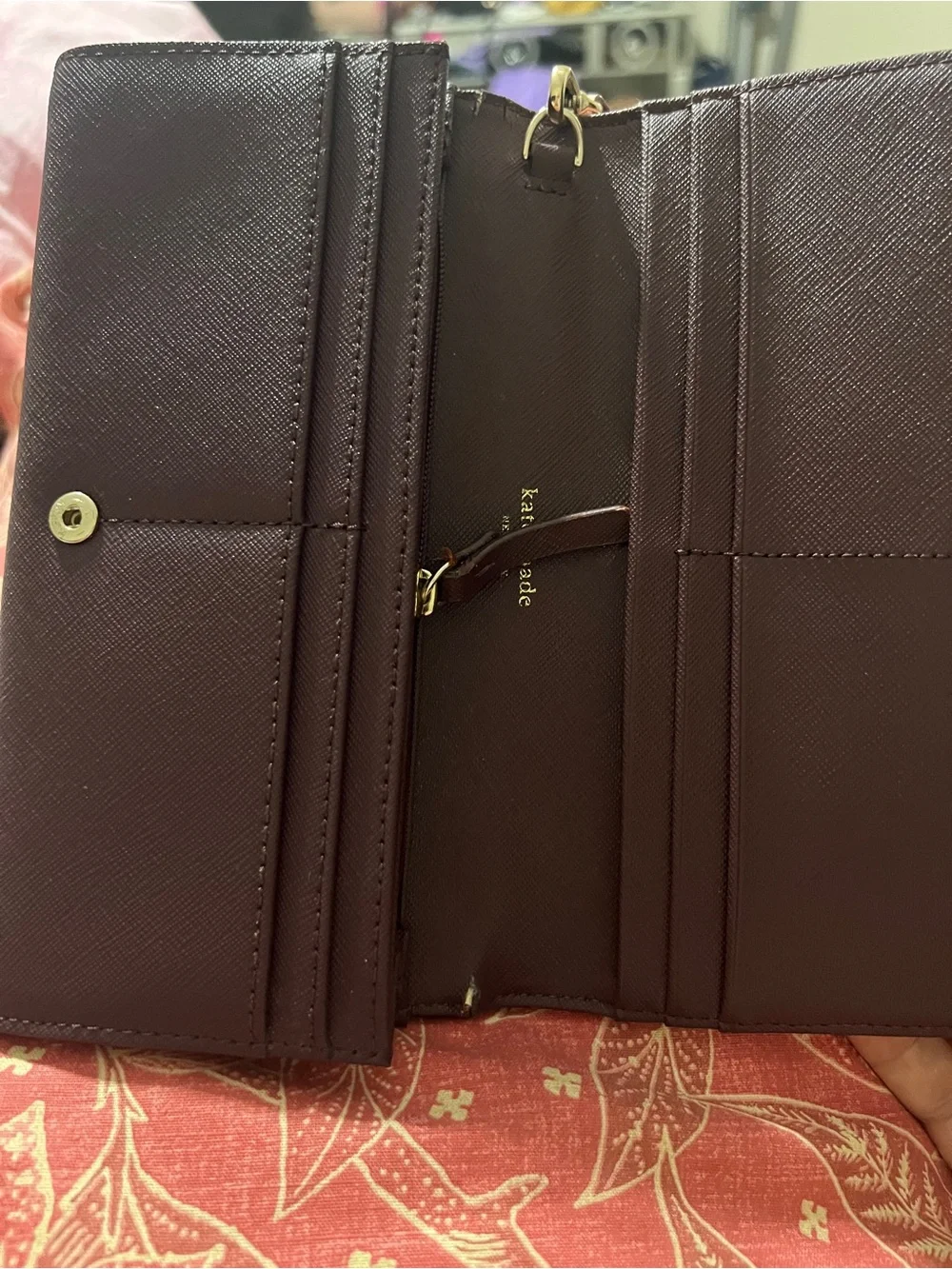 kate spade Clutch with Light Pink Bow Accent